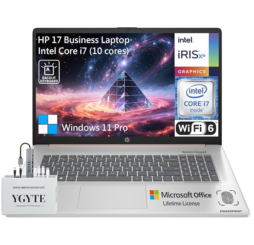 Amazon.com: HP 17 Inch Laptop Touchscreen Computer, 17.3 HD+
